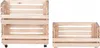 STOLMAK Cassetta Porta Verdura In Legno Con Ruote 57x79x30 Anteprima dell’immagine prodotto 3