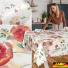 Tischdecke wasserabweisend abwaschbar Rot 200x140cm Zeitlos Produktbild-Vorschau 5