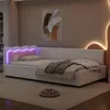 Modernes Schlafsofa mit LED-Beleuchtung und Fernbedienung, Produktbild-Vorschau 5