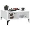 The Living Store Couchtisch Hochglanz-Weiß 60x60x30 cm Produktbild-Vorschau 5