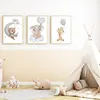Süße Tiere 3er Set DIN A4 Kinderzimmer Wandbilder Produktbild-Vorschau 5