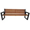 Banc de jardin Banc de jardin 194x45x90cm Métal Bois Banc Voir les images du produit 4