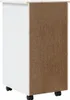 vidaXL Armadio a rotelle con cassetti MOSS Bianco in legno Anteprima dell’immagine prodotto 5