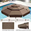 COSTWAY Parasol ogrodowy φ300cm, 3-stopniowy parasol Podgląd zdjęcia produktu 4