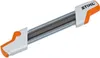 A Stihl chainsaw file holder with a file inserted. Produktbild-Vorschau