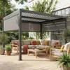 sweeek - Bioklimatische Pergola Palace 3x4m + 2 Markisen 3m Produktbild-Vorschau 7