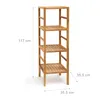 Relaxdays Badregal Holz, 3-5 Ablagen, Standregal aus Produktbild-Vorschau 4