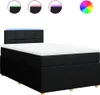 vidaXL Boxspring posteľ s matracom čierna 120x200 cm látka Náhľad obrázku produktu 1