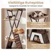 Tiragraffi COSTWAY, tiragraffi per gatti da 185 cm con 4 Anteprima dell’immagine prodotto 6