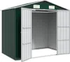 vidaXL Szopa ogrodowa zielona 205x129x183 cm stal Podgląd zdjęcia produktu 3