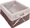 A woven basket with a fabric liner, tied with a ribbon. Produktbild-Vorschau
