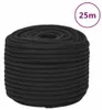 vidaXL Lodné lano čierne 14 mm 25 m Polypropylén Náhľad obrázku produktu 6