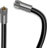 6m Koaxialkabel KUPFER 135dB F-Kompressionstecker Produktbild-Vorschau 6