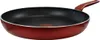 A red frying pan with a black interior and a red handle, shown from a side-diagonal angle against a white background. Anteprima dell’immagine prodotto