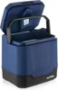 A blue and black portable cooler box with its lid open. Náhled obrázku produktu