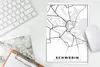 MuchoWow® Mauspad Mousepad Karte - Schwerin - Stadtplan - Produktbild-Vorschau 5