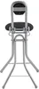 The back view of a silver and black stool. Anteprima dell’immagine prodotto