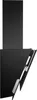 A black kitchen hood is shown against a white background. Produktbild-Vorschau