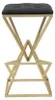 Mauro Ferretti Piramid Barstuhl 40x40x75 cm schwarz gold Produktbild-Vorschau 12