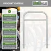 2x Fahrradanlehnbügel 115 x 78 cm Stahl feuerverzinkt Ø 49 Produktbild-Vorschau 6