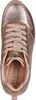 A top-down view of a rose gold sneaker. Voir les images du produit