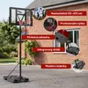 KM-Fit Výškově nastavitelný basketbalový stojan 135–305 cm Náhled obrázku produktu 3
