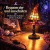 Gothic-Nachtlicht in Hexenhutform, Halloween-Tischlampe aus Produktbild-Vorschau 6