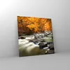 Bilder auf glas - Stream Herbst Forrest Berg - 70x70cm - Produktbild-Vorschau 4