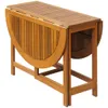 vidaXL Table de jardin 130x90x72 cm bois massif acacia Voir les images du produit 11