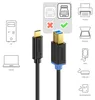 deleyCON 1,5m USB 3.0 Drucker Scanner Kabel USB-C auf Typ B Produktbild-Vorschau 5