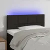 LED Kopfteil Schwarz 80x5x78/88 cm Stoff Produktbild-Vorschau 2