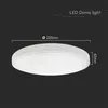 Plafon V-TAC 18W LED Okrągły 25cm Natynkowy IP44 Biały Podgląd zdjęcia produktu 4