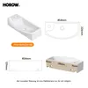 HOROW Hänge Waschbecken - 454 x 226 x 129 mm - Wandmontage Produktbild-Vorschau 5