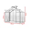A diagram of a greenhouse with dimensions indicated. Produktbild-Vorschau