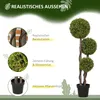 HOMCOM Künstlicher Buchsbaum, 115 cm Zimmerpflanze, Produktbild-Vorschau 4