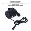 A black DC water pump with a black cable and connector is shown against a white background. Text describing the product's features is displayed above the pump. Náhled obrázku produktu