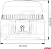 LED Warnleuchte Kogut Kabellos R65 R10 12V 24V AMIO-03931 Produktbild-Vorschau 6