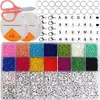 Perlen Set Buchstaben Diy Schmuck Bastelset Organizer Box Produktbild-Vorschau 1