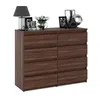 STIV Möbel | Komoda s 8 zásuvkami | Dub Wenge | 120 cm | Náhled obrázku produktu 3