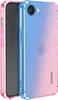 Enkay, iPhone 16e étui silicone dégradé, bleu / rose Voir les images du produit 2