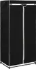 A black fabric wardrobe on a white background. Produktbild-Vorschau
