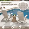 Two Adirondack chairs and a side table by a swimming pool. Produktbild-Vorschau