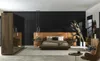 Letto colore marrone in ecopelle Stile moderno Camera da Anteprima dell’immagine prodotto 4