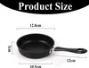 Schwarze Gusseisenpfanne mit 12 cm Durchmesser zum Kochen Produktbild-Vorschau 5