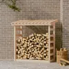 vidaXL Kaminholzregal 108x64,5x110 cm Massivholz Kiefer Produktbild-Vorschau 2
