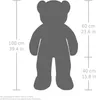 BRUBAKER XXL Teddybär 100 cm Weiß mit einem Ich Liebe Dich Produktbild-Vorschau 3