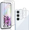 A product image showcasing screen protectors and camera lens protectors for a Samsung Galaxy A35 5G. Produktbild-Vorschau