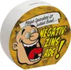 Spardose in gelb zum Thema Negativzins mit Comic-Motiv Produktbild-Vorschau 1