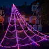 Spinnennetz-Lichter für Halloween-Dekorationen im Freien – Produktbild-Vorschau 2