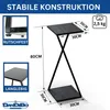 DanDiBo Blumenständer Metall Schwarz Eckig 80 cm 96641 Produktbild-Vorschau 2